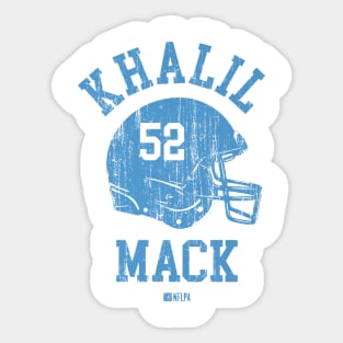 Khalil Mack Los Angeles C Helmet Font Sticker